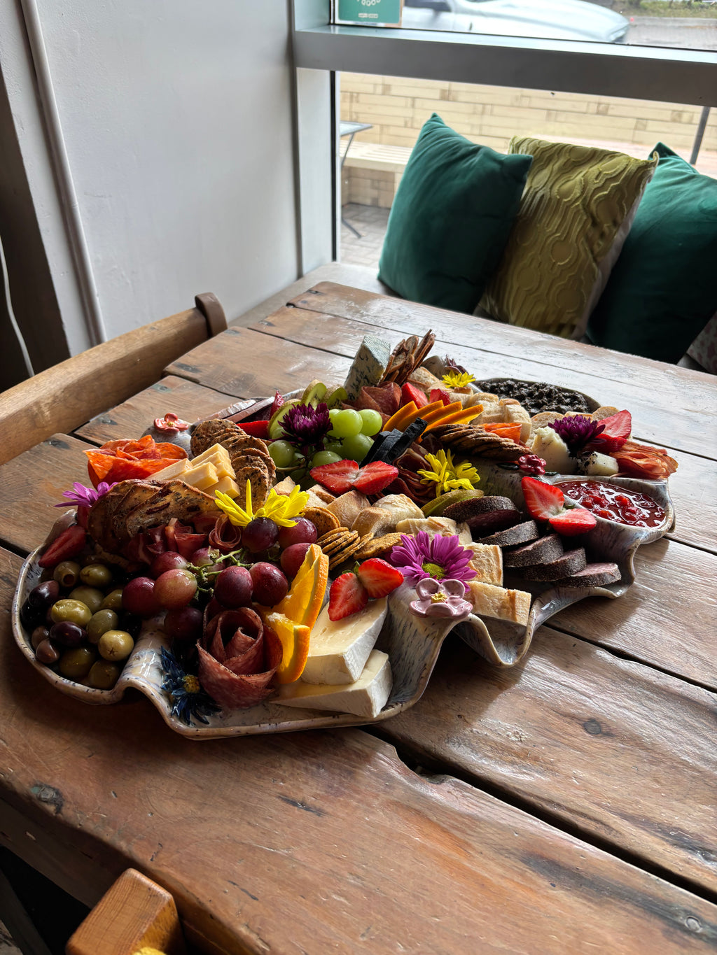 Floral Ripple Charcuterie Dish Made-To-Order