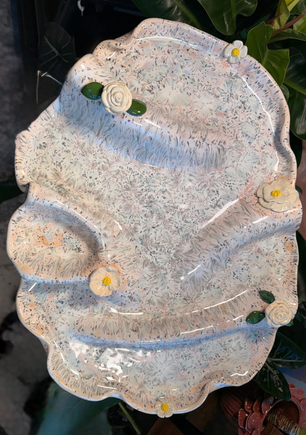 Floral Ripple Charcuterie Dish Made-To-Order
