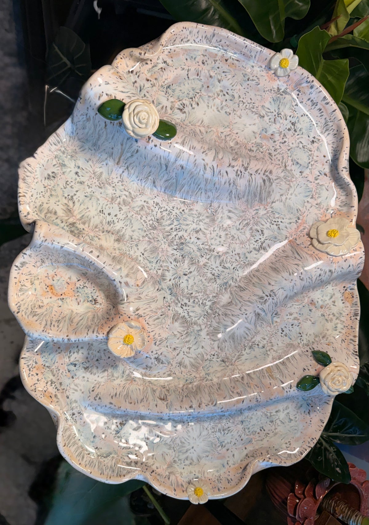 Floral Ripple Charcuterie Dish Made-To-Order