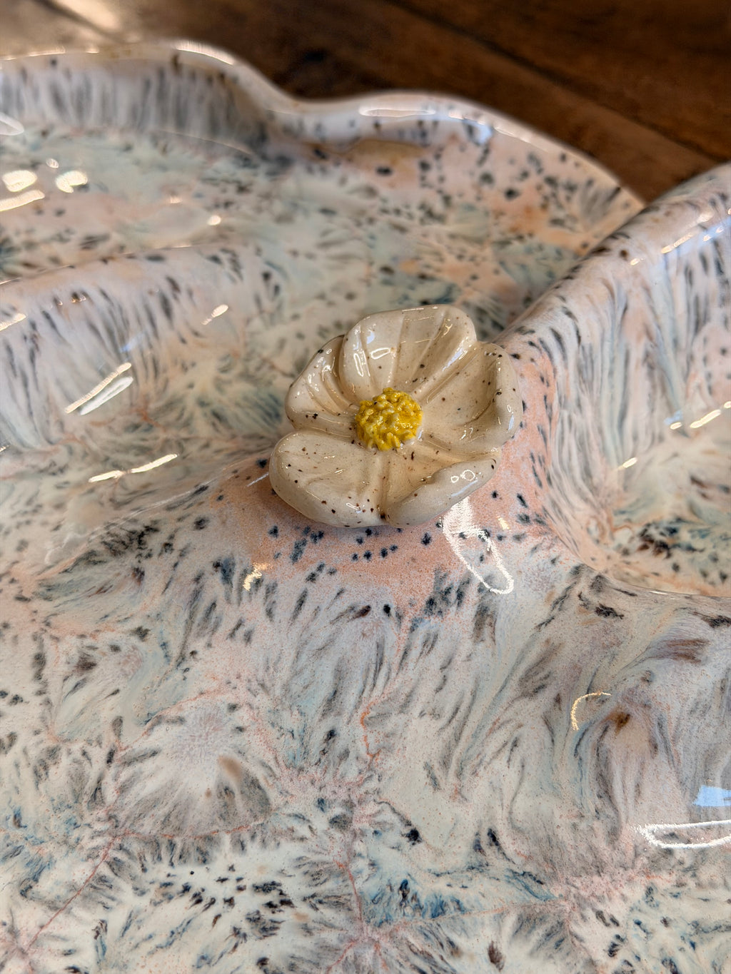 Floral Ripple Charcuterie Dish Made-To-Order