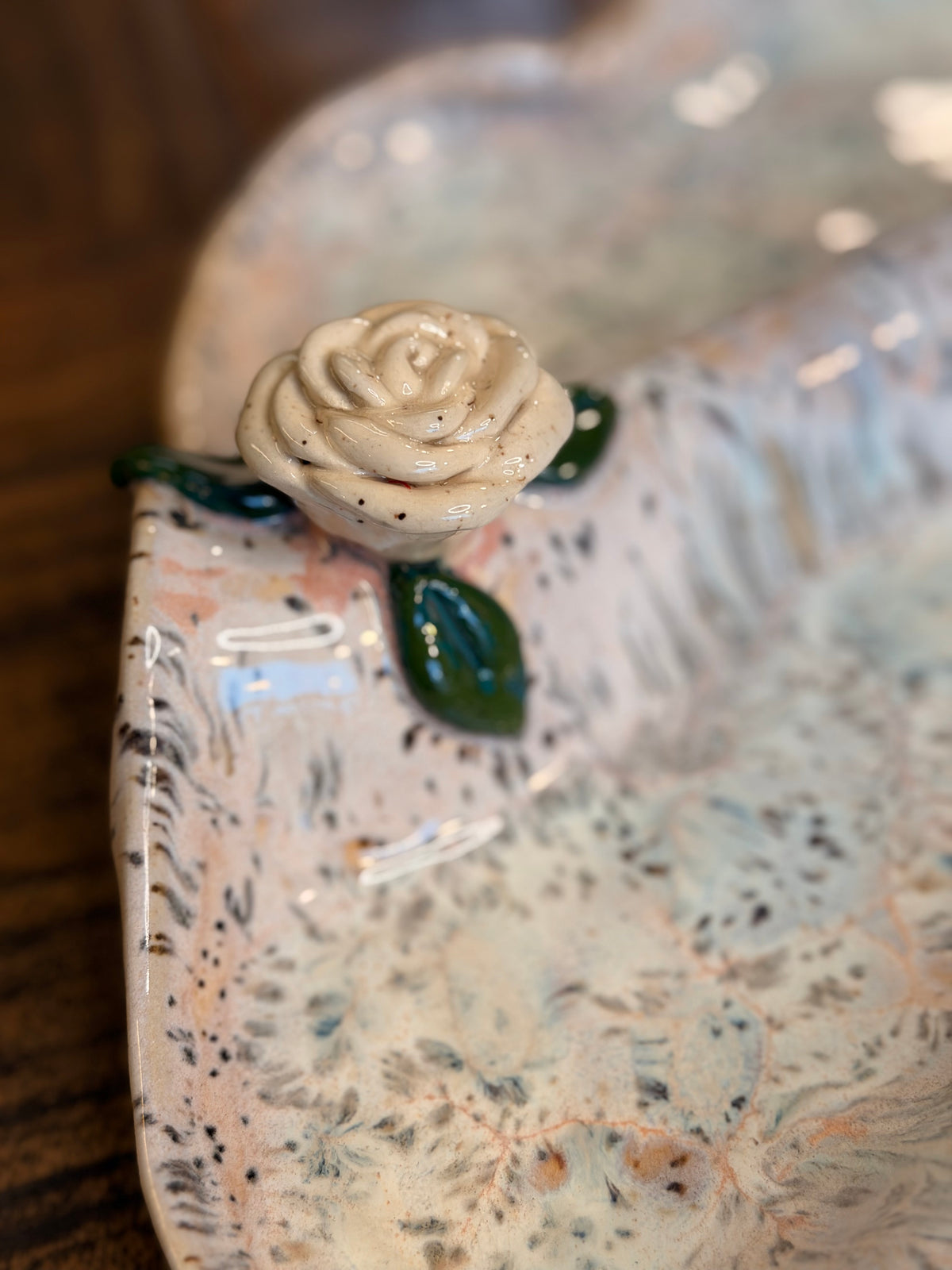 Floral Ripple Charcuterie Dish Made-To-Order