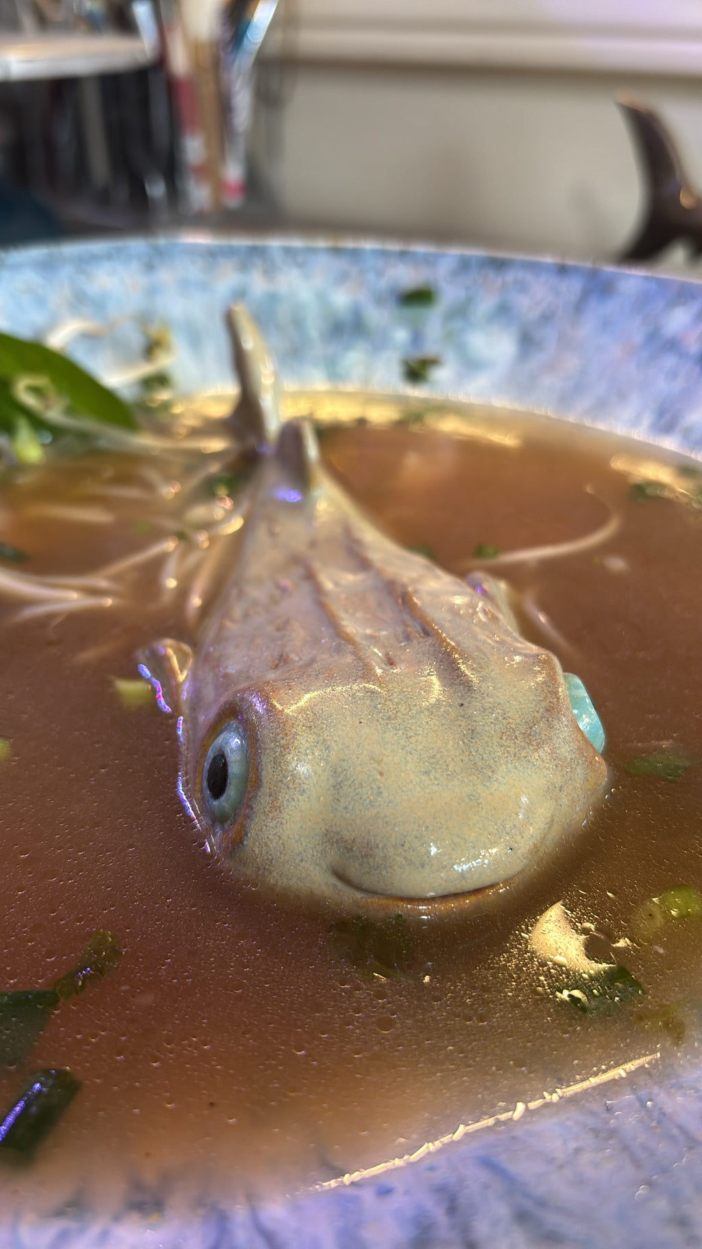 Puffer fish bowl large